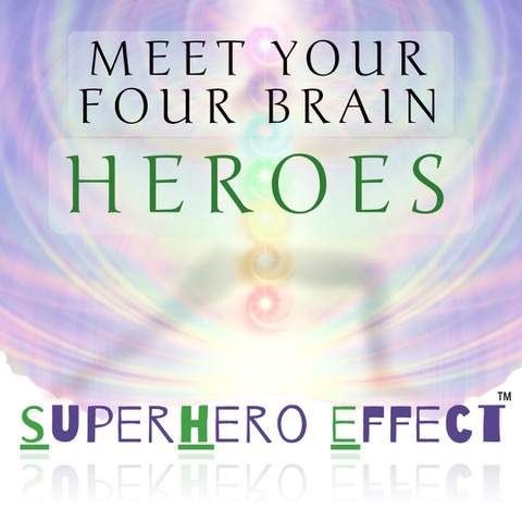 Meet your four brain heroes. Superhero Effect